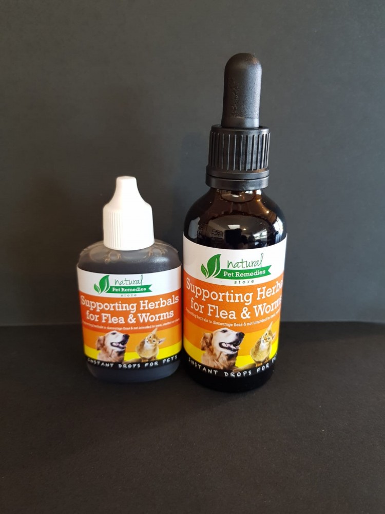 Image showcasing Natural Flea & Intestinal Worm herbal